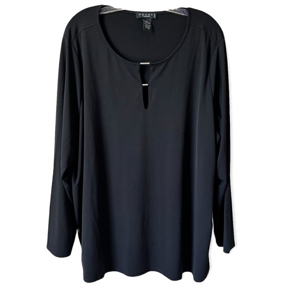 Grace The Perfect Fit Black Long Sleeve Tunic